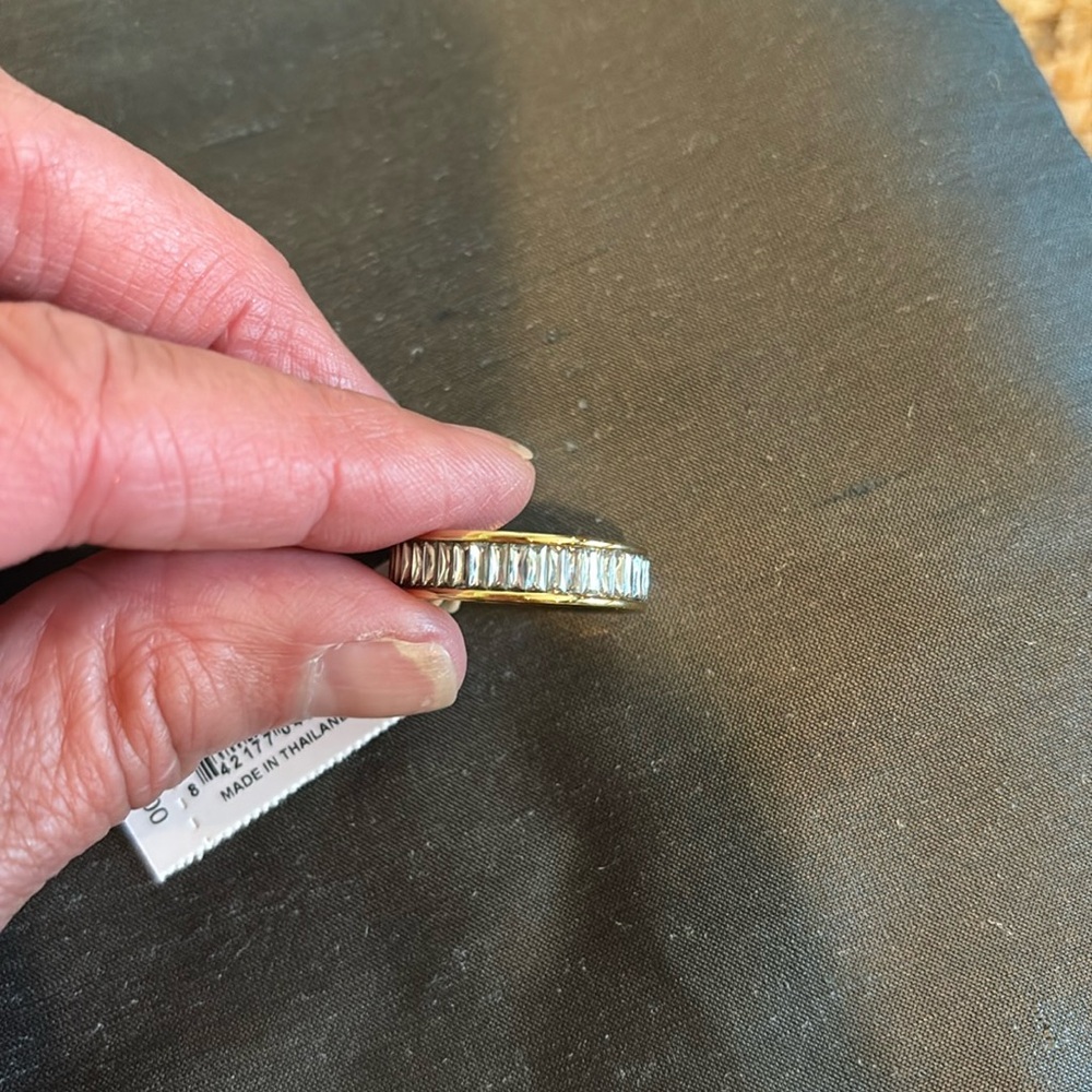 Kendra Scott Gold and Crystal Band Ring